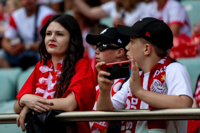 Polska - Ukraina. Tłumy kibiców na trybunach. Znajdź się na zdjęciu!