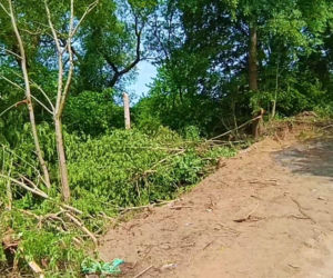 Mur między osiedlami w Szczecinie