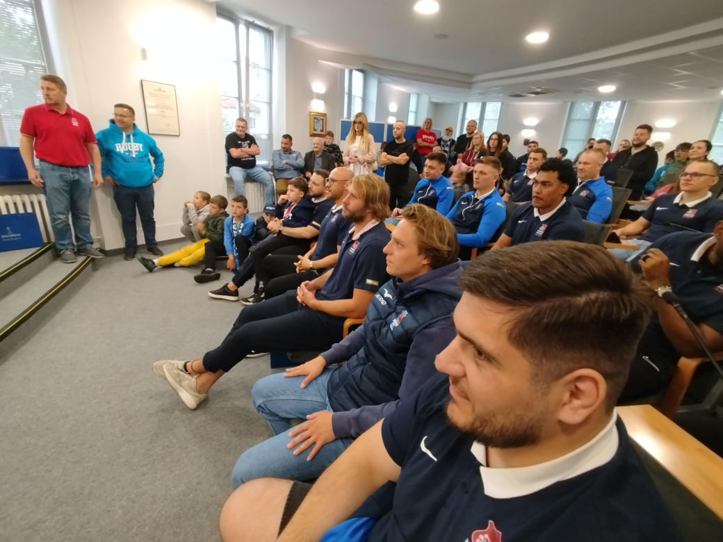 Społeczność sportowców i kibiców rugby z Siedlec uczciła największy z dotychczasowych sukcesów w historii klubu