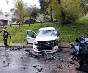 Cztery osoby w szpitalu po wypadku w Librantowej! ZMIAŻDŻONE bmw