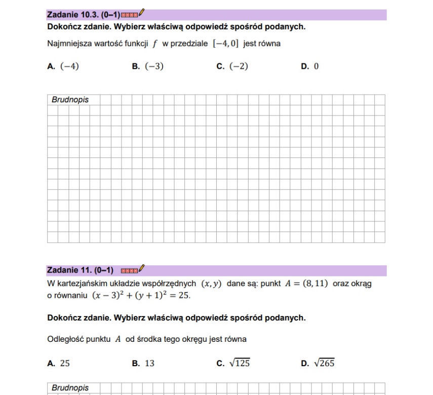 Matura próbna matematyka 2023 - CKE (wrzesień 2022)