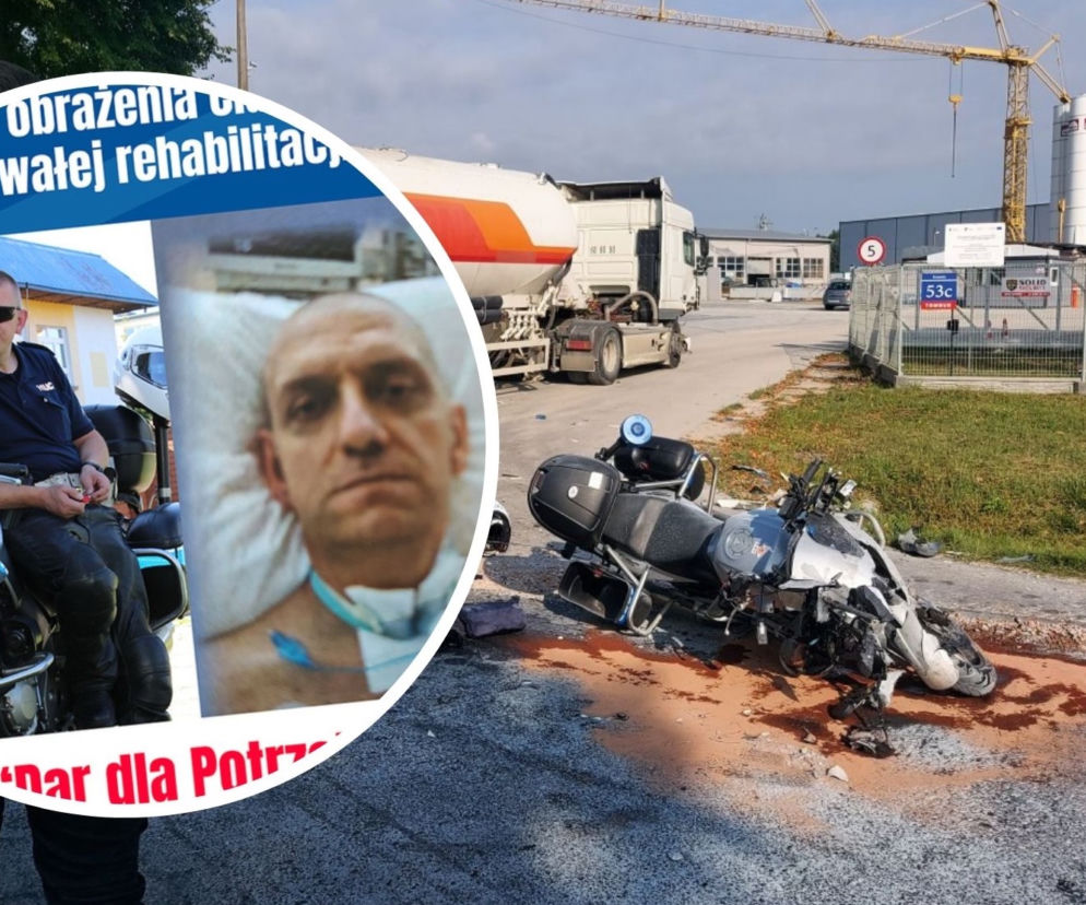 Policjant z Opoczna ledwo uszedł z życiem. Teraz czeka go długa rehabilitacja