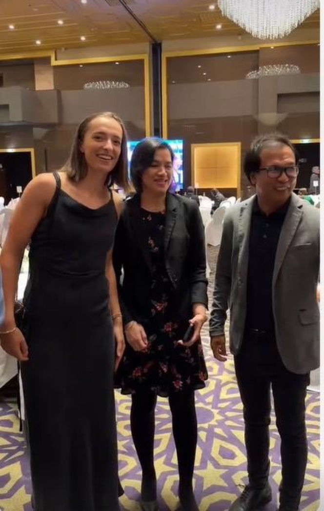 Iga Świątek na Players Party