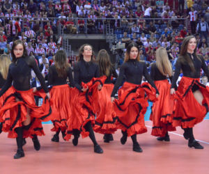Cheerleaderki na Final Four Ligi Mistrzów w Tauron Arenie Kraków: Zobacz zdjęcia! [GALERIA]