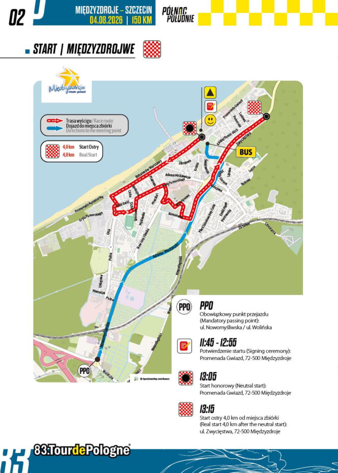 Tour de Pologne, 2. etap Międzyzdroje - Szczecin