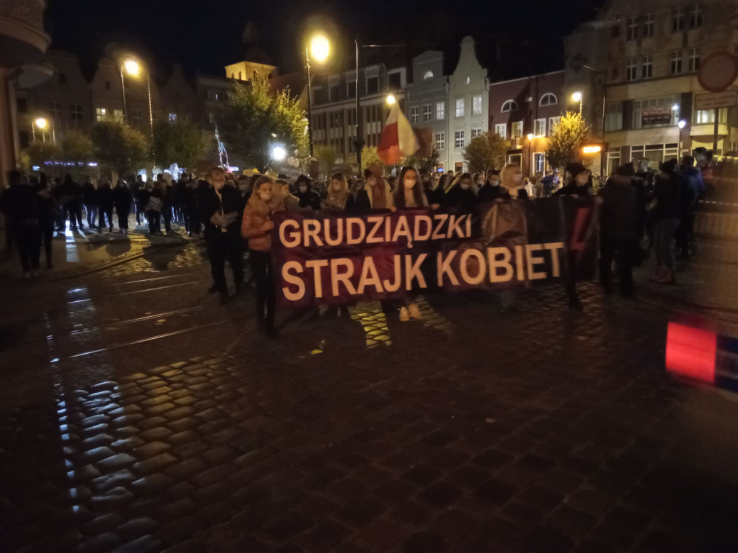 Protest kobiet w Grudziądzu 28.10