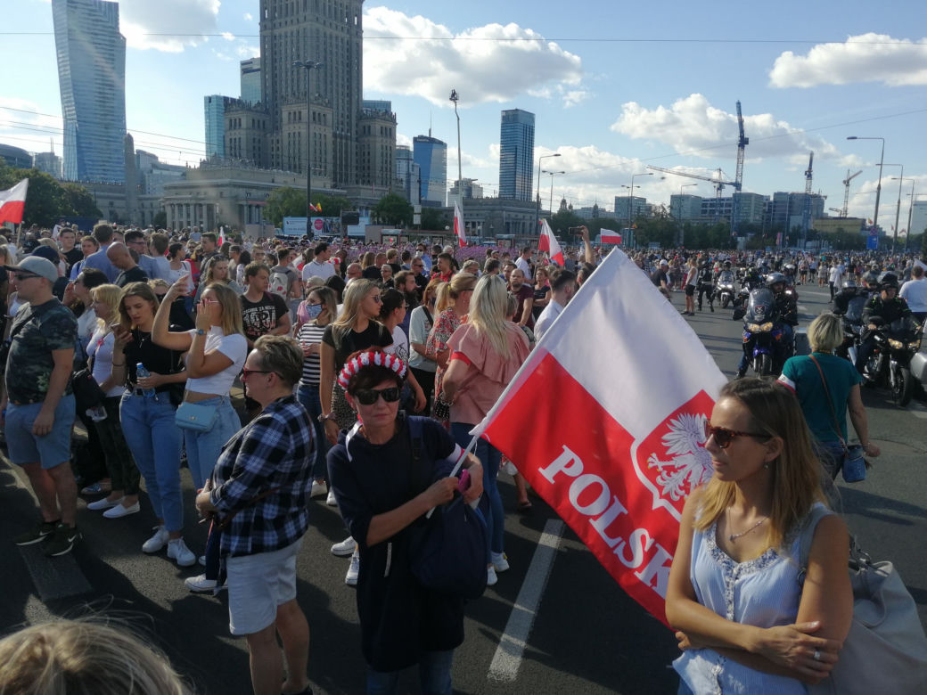  Godzina "W" 2020 na rondzie Dmowskiego