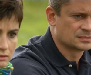 Dom nad rozlewiskiem odc. 7. Małgosia (Joanna Brodzik), Konrad (Piotr Grabowski)