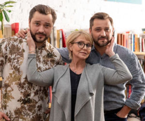 Na dobre i na złe odc. 725. Borys Jakubek (Marcin Zacharzewski), Jakub Grabski (Maciej Zacharzewski), Wasiakowa (Ewa Serwa)