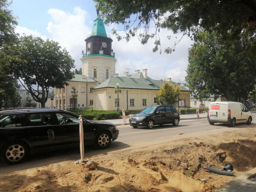 Zamykaja fragment ul. Piłsudskiego w Siedlcach