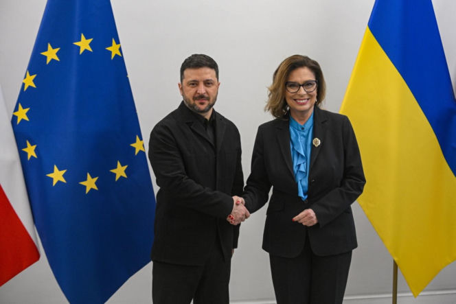 Wołodymyr Zełenski w polskim Sejmie