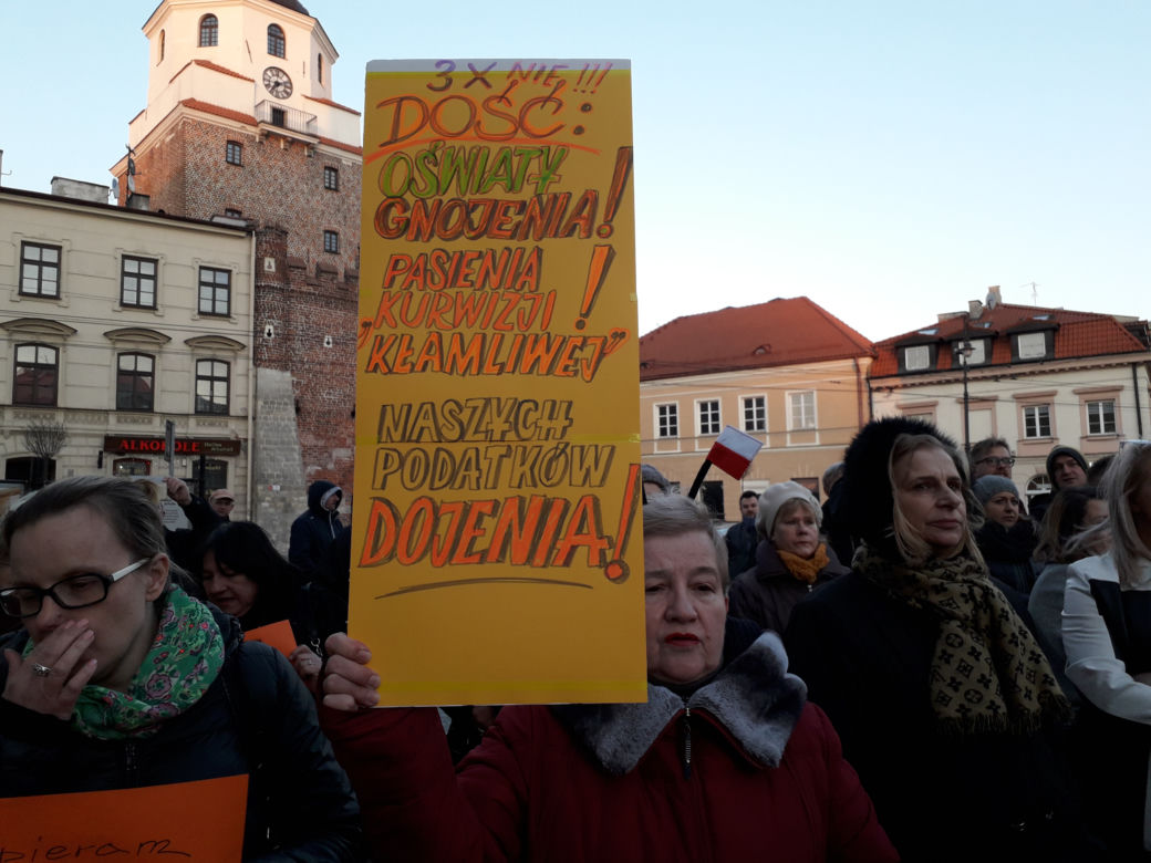 Pikieta poparcia dla nauczycieli