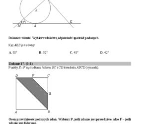 Egzamin z matematyki