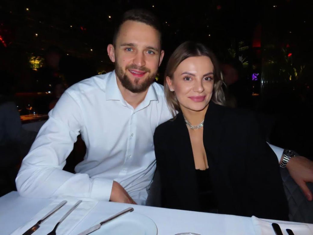 Bartłomiej Bołądź i jego żona Joanna Bołądź