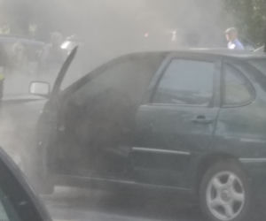 Pożar samochodu w Gorzowie