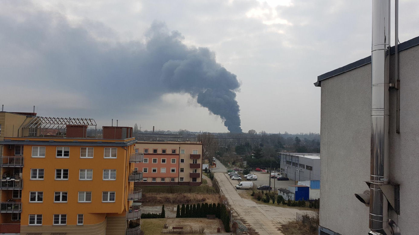 Pożar hali