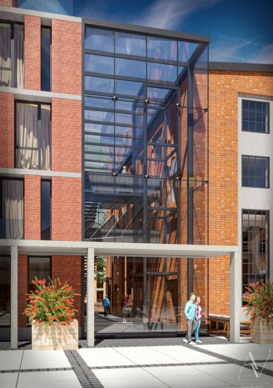 Wizualizacje kompleksu mixed-use Stara Cegielnia w Krakowie