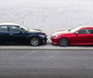 Infiniti Q70h Premium Tech & Lexus RC 300h F Sport