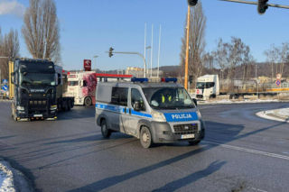 Protest przewoźników na obwodnicy Trójmiasta
