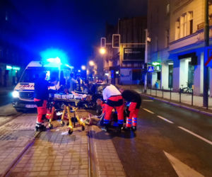 Potrącenie pieszego na ul. Głogowskiej