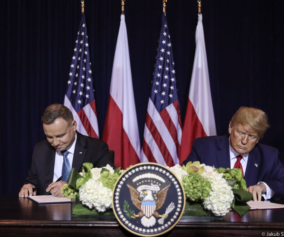 Prezydent Andrzej Duda spotkał się z Prezydentem Donaldem Trumpem