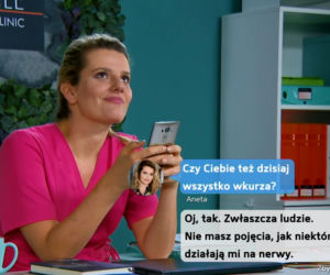 Barwy szczęścia 2295, Aneta (Zofia Zborowska), Stawicki (Piotr Borowski)