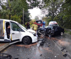 Cztery osoby w szpitalu po wypadku w Librantowej! ZMIAŻDŻONE bmw