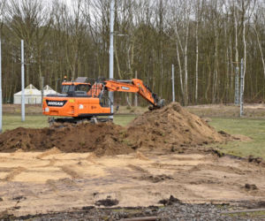 Budowa węzła Głębokie - marzec 2020