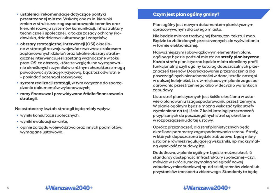 Plan warszawskiego Ratusza na nową politykę przestrzenną