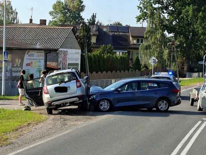 Wypadek w Ładzyniu na DK-5)