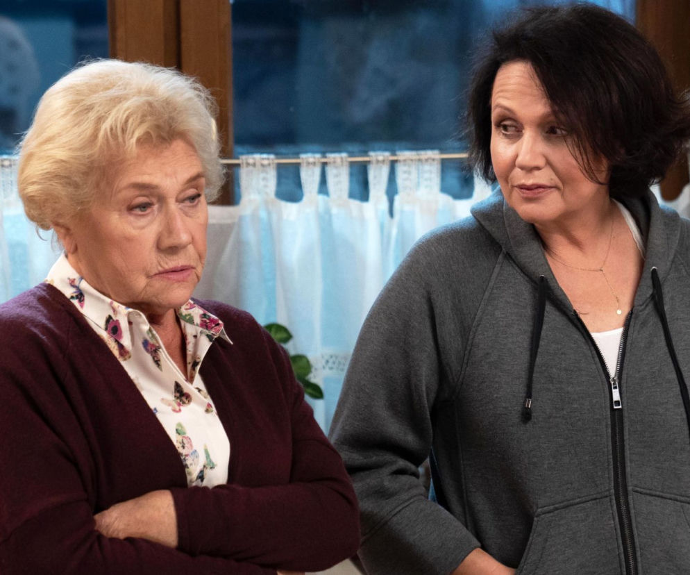 M jak miłość. Barbara (Teresa Lipowska), Marysia (Małgorzata Pieńkowska)