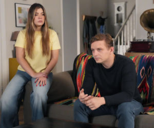 Barwy szczęścia, odc. 3335. Agata (Natalia Zambrzycka), Hubert (Marek Molak)