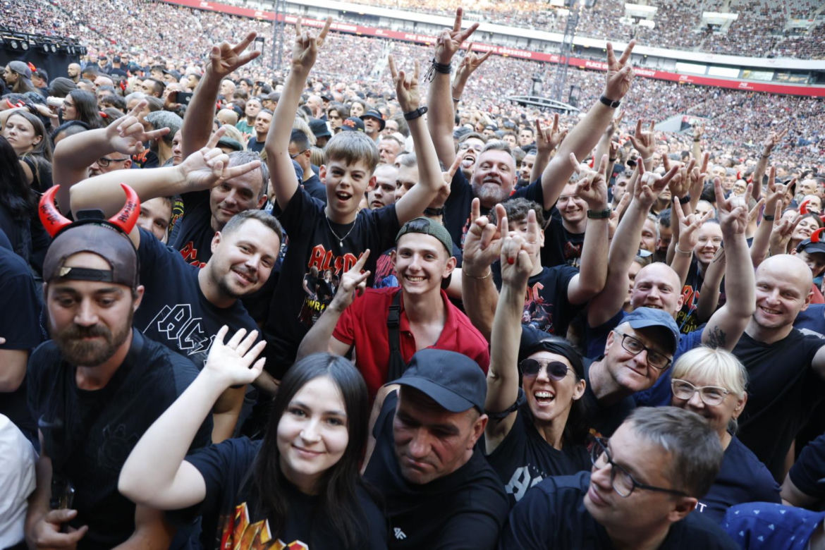 Koncert AC/DC w Warszawie (4.07.2025) - część druga. Organizatorem koncertu jest Live Nation