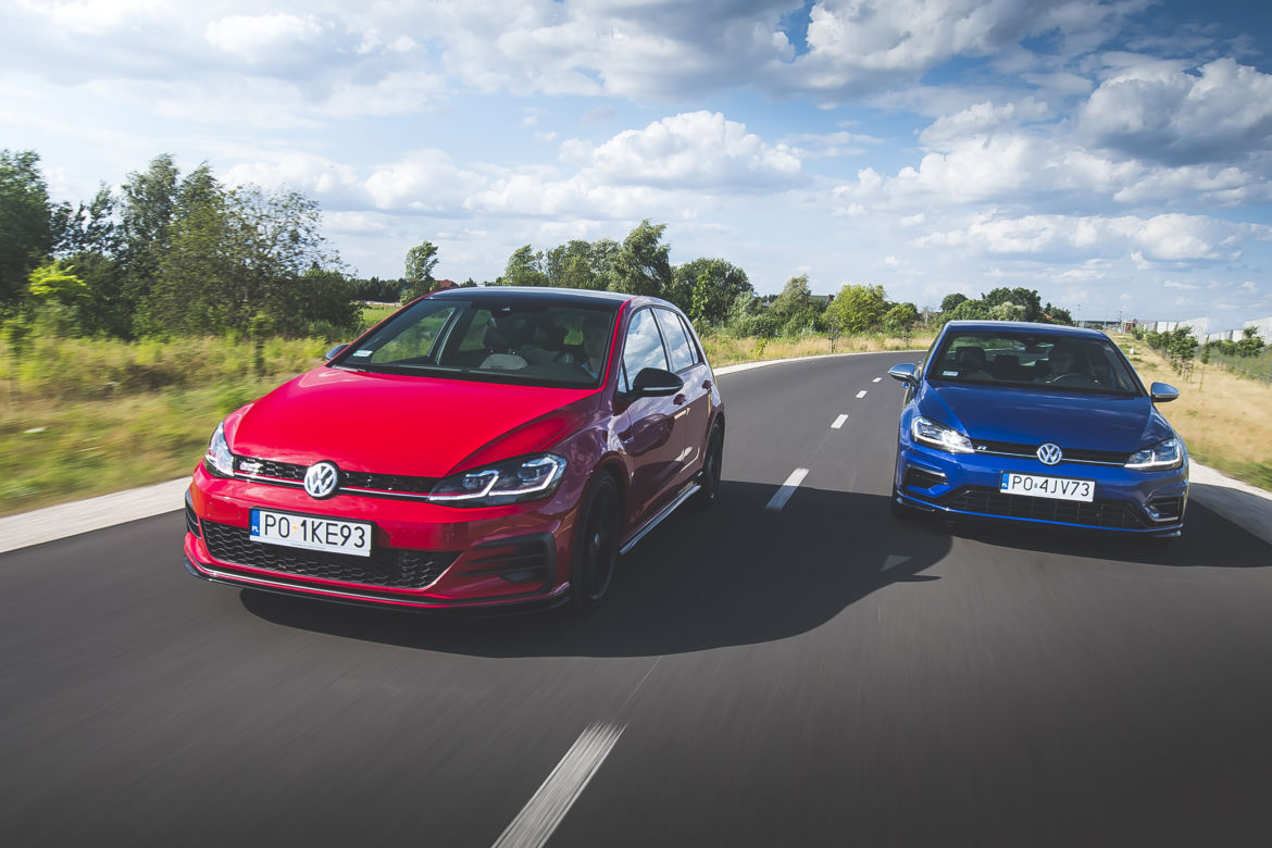Volkswagen Golf GTI TCR 5D 2.0 TSI 290 KM DSG7 vs. Volkswagen Golf R 5D 2.0 TSI 300 KM DSG7 4Motion