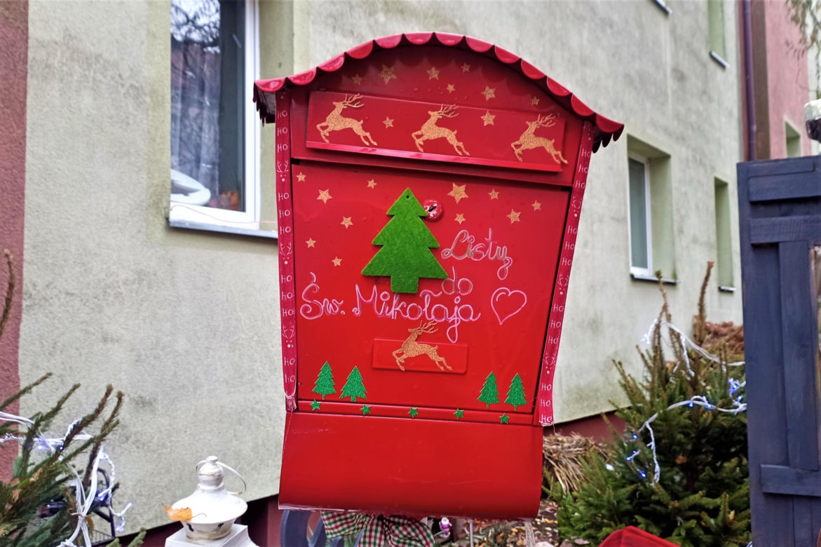 Skrzynka na listy do Świętego Mikołaja