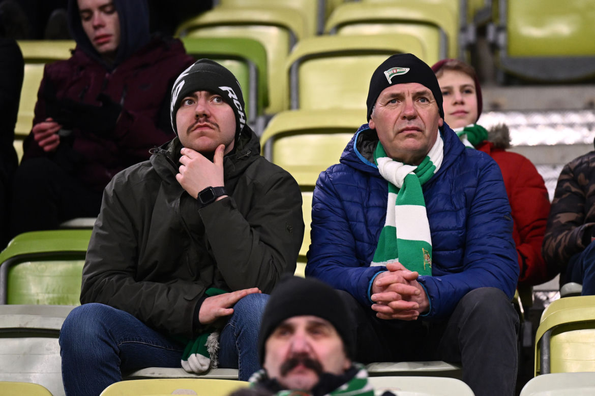 Kibice na meczu Lechia - Śląsk. Zobacz zdjęcia z trybun!