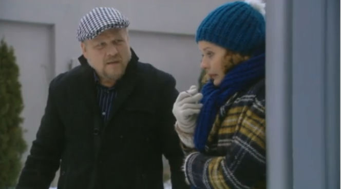 M jak miłość odcinek 1064 Olga (Marta Ścisłowicz) Janek (Jacek Lenartowicz)