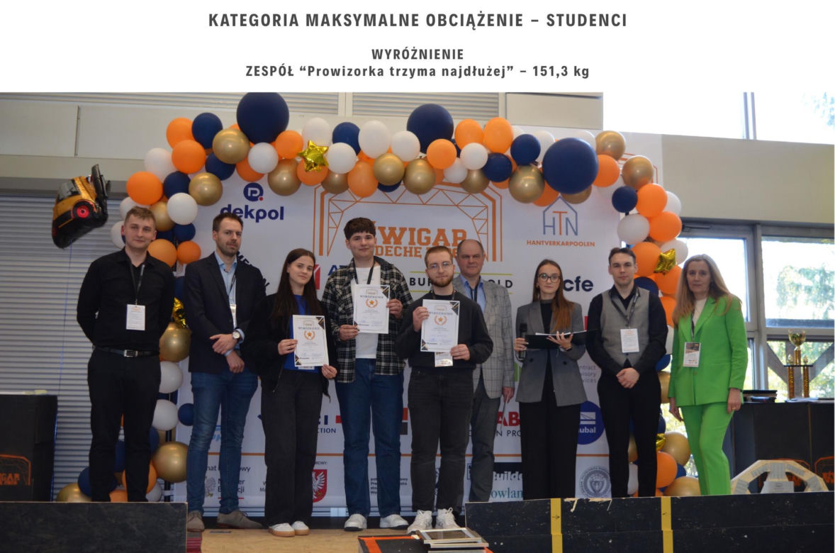 Studenci Politechniki stworzyli wyjątkowy dźwigar. Został doceniony w konkursie