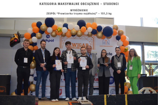 Studenci Politechniki stworzyli wyjątkowy dźwigar. Został doceniony w konkursie