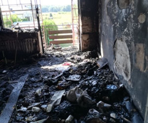 Pożar w Nowych Żukowicach. Kobieta w ciąży i niepełnosprawny mężczyzna stracili dach nad głową!