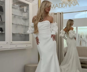 Ślub Anity i Adriana ze ŚOPW tuż-tuż. Panna młoda pokazała suknie ślubne