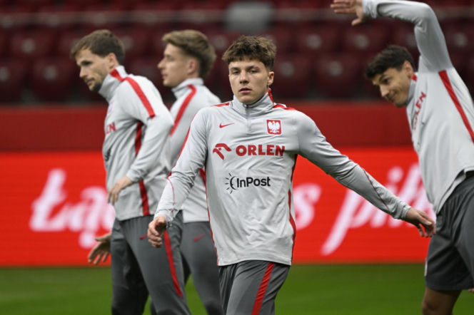 Trening reprezentacji Polski w Warszawie przed meczem z Albaną