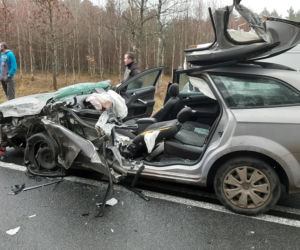 Wypadek na drodze wojewódzkiej nr 201