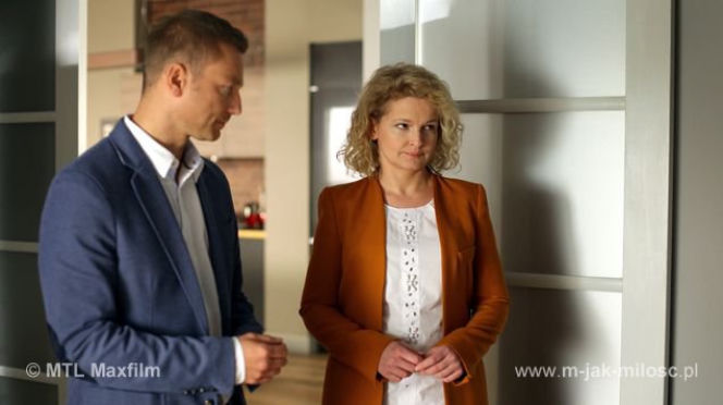 M jak MIŁOŚĆ. Marta (Dominika Ostałowska), Andrzej Budzyński (Krystian Wieczorek)