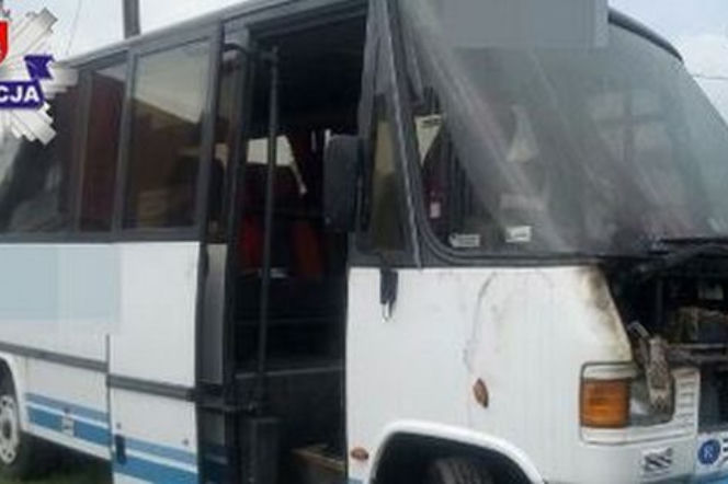 Bus zapalił się