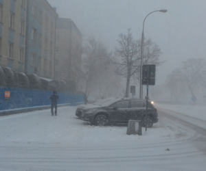 Śnieżyca w Białymstoku 2019