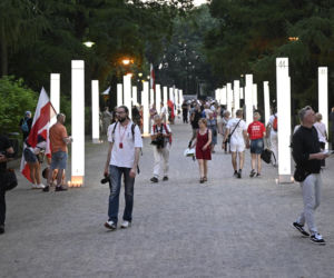 Uroczystości ku czci ofiar Rzezi Woli na Cmentarzu Powstańców Warszawy