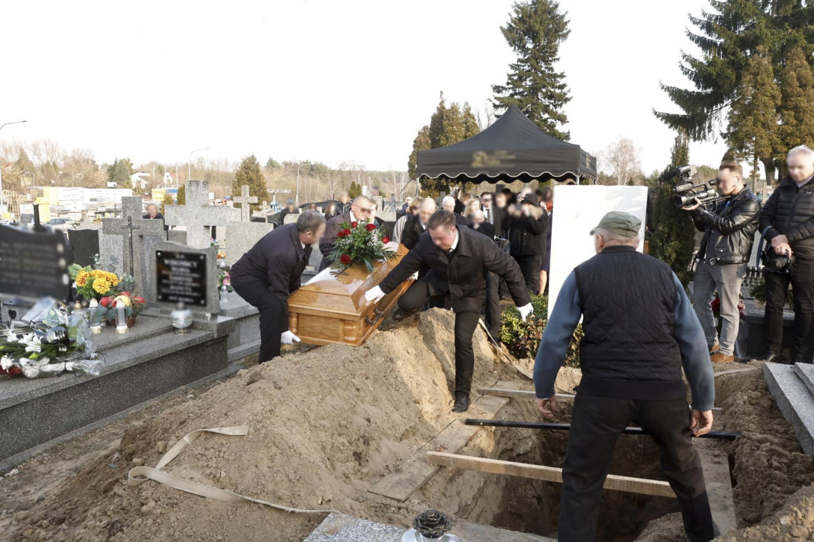 Pogrzeb fotoreportera Adama Chełstowskiego