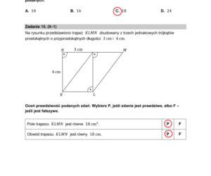 Egzamin ósmoklasisty 2022: Matematyka. ARKUSZ CKE i ODPOWIEDZI [25.05.2022]