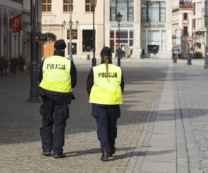 Patrol policji we Wrocławiu